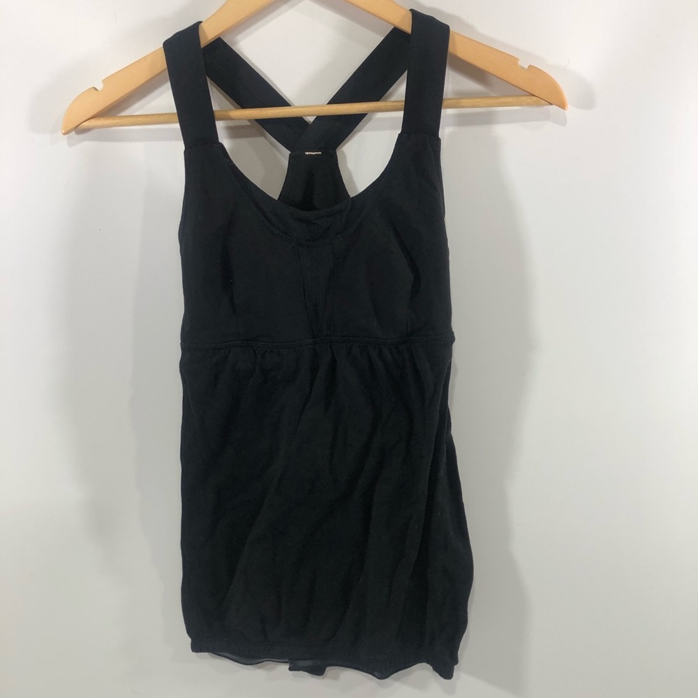 Lululemon Black Racerback Athletic Tank Top